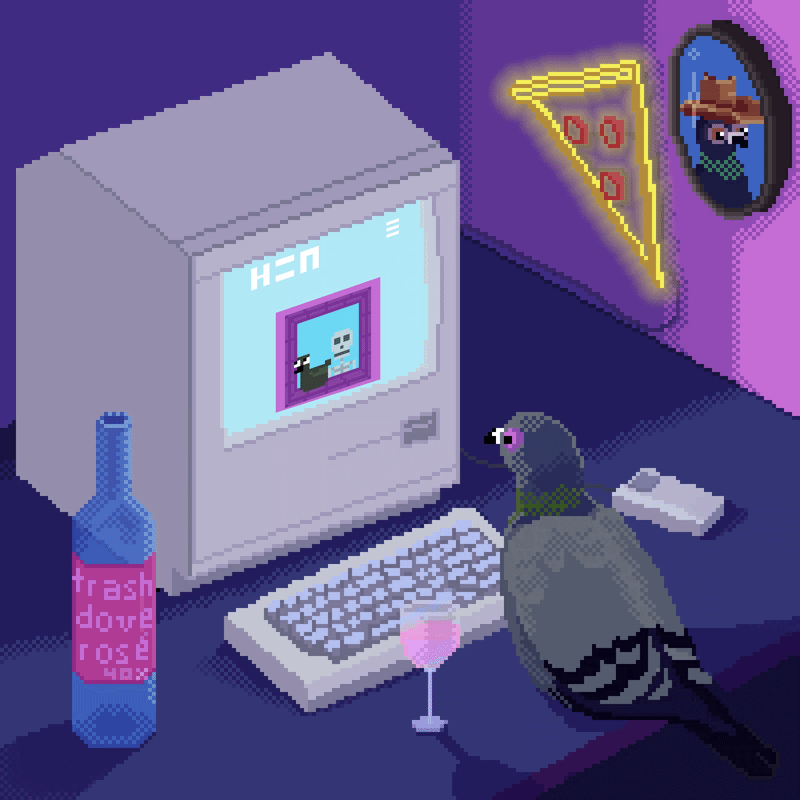 Art on HEN browsing art on HEN browsing art, 2021. Megan Glenna. MIME: video/mp4, Token: FA2, Storage: IPFS, Contract: KT1...
