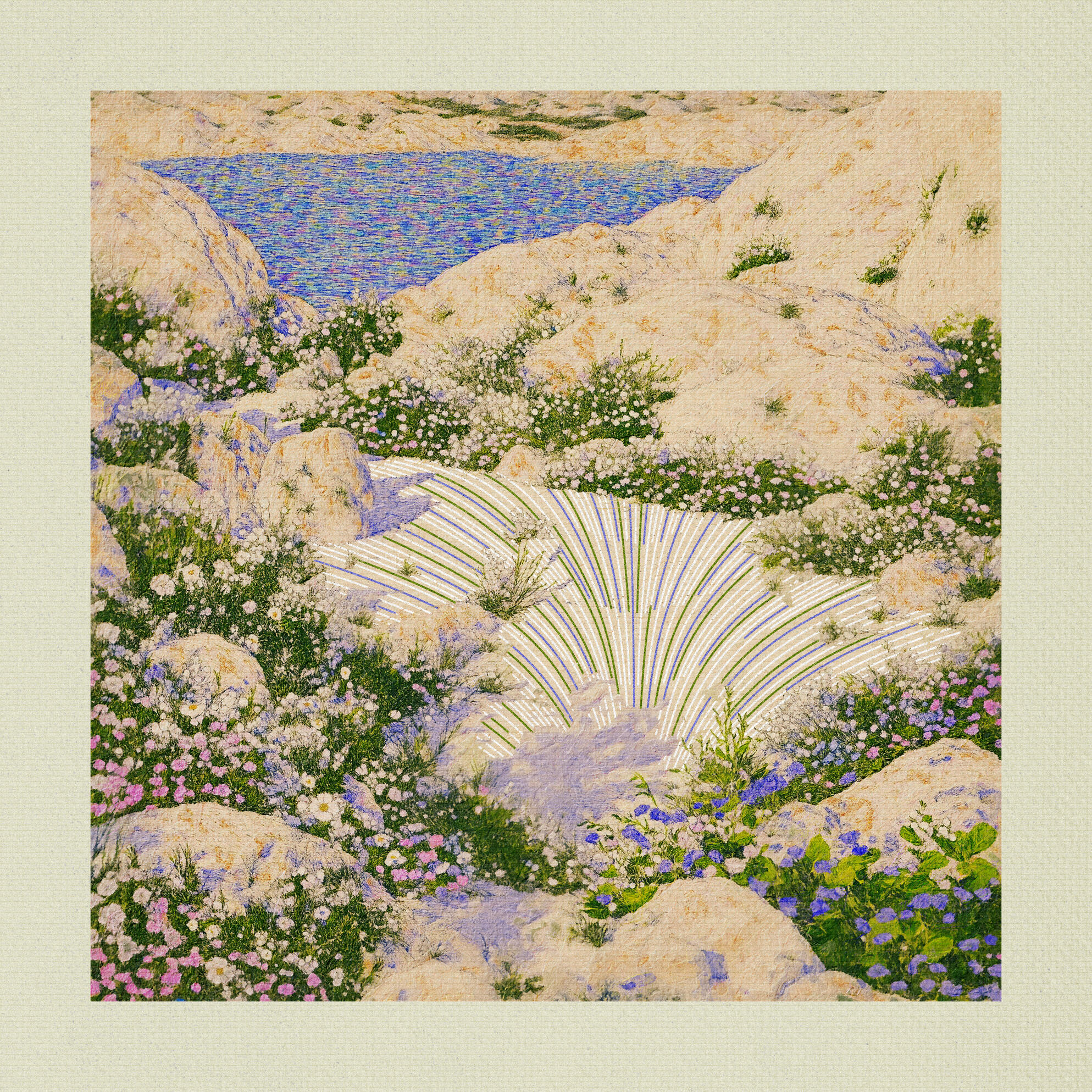 Wildflowers at Noon, 2025. Wren. MIME: image/png, Token: FA2, Storage: IPFS, Contract: KT1...