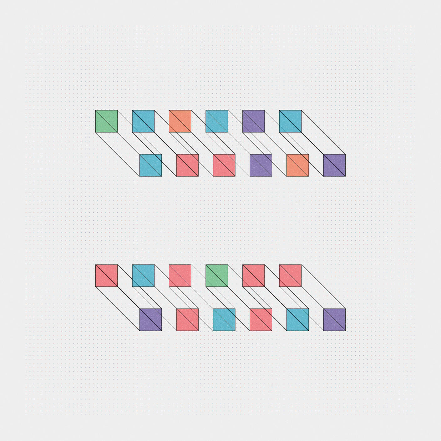 Unsolicited Abstraction of Modern Times #66, 2022. Rodrigo Cortez. MIME: application/x-directory, Token: FA2, Storage: IPFS, Contract: KT1...