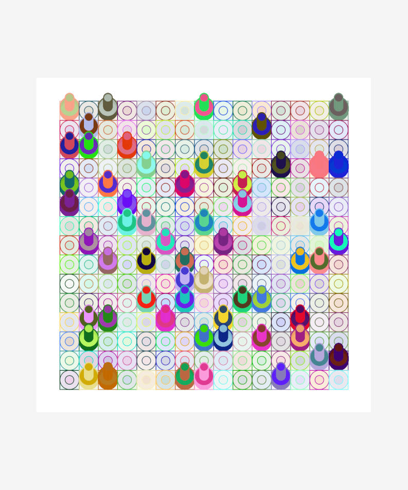 Erfan Hoseini Iran Selected Works, 2022 Code-based generative, editioned