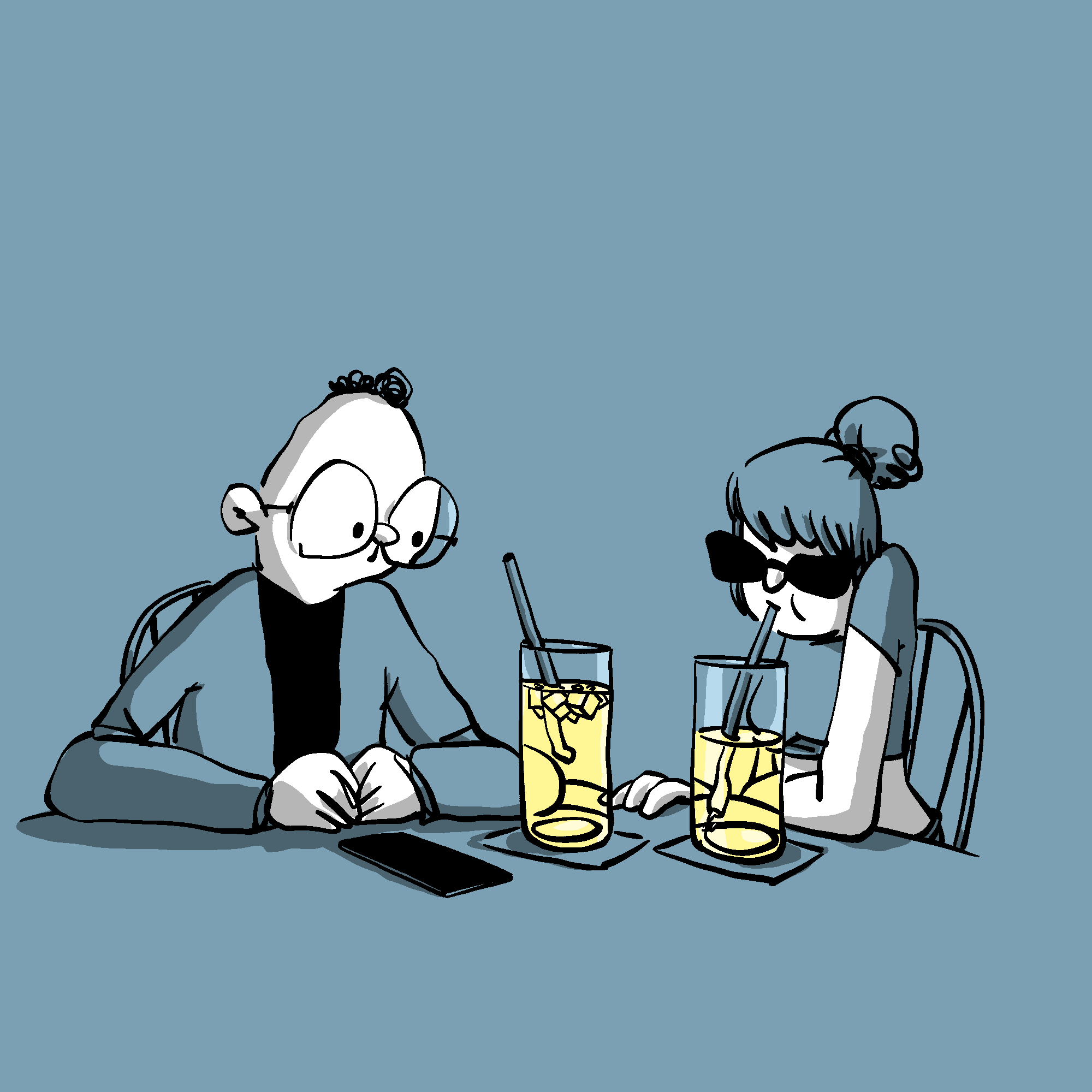 She's Trying To Make This Date Enjoyable For Herself, 2024. Kubilay Odabas. MIME: image/gif, Token: FA2, Storage: IPFS, Contract: KT1...