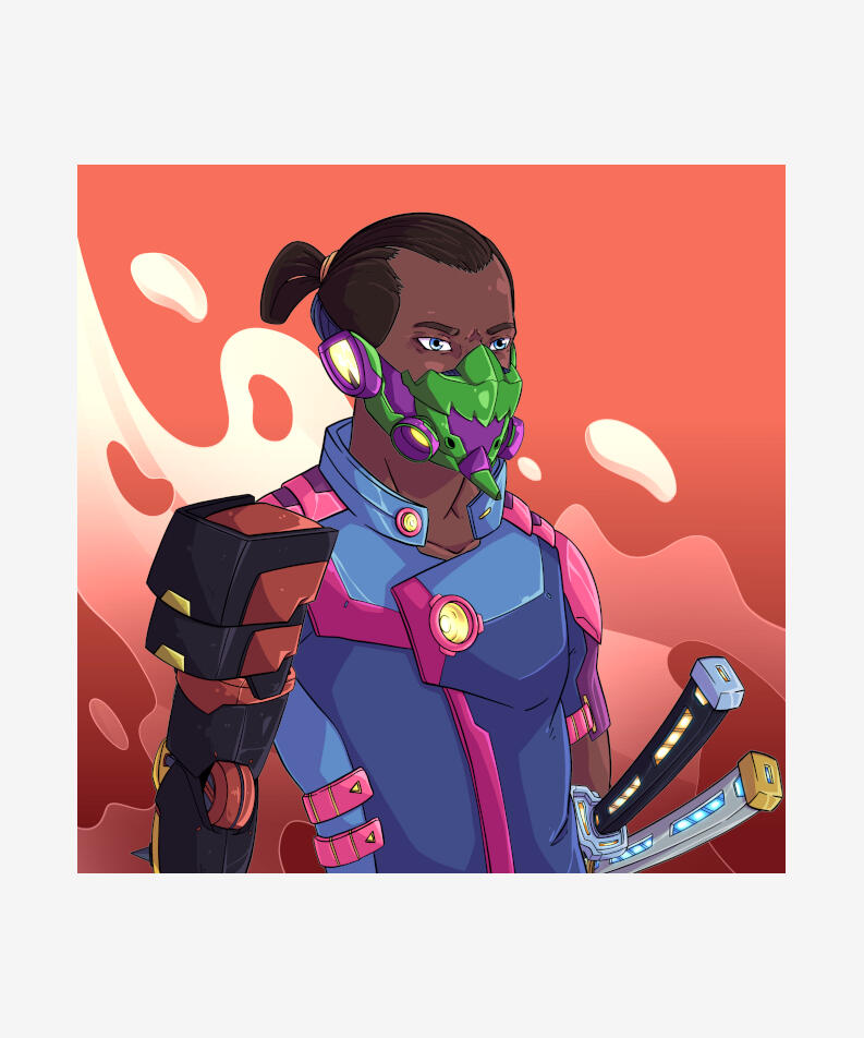 Joab Garza Mexico Diplomats of Tezotopia, 2022 Digital illustration, 1/1