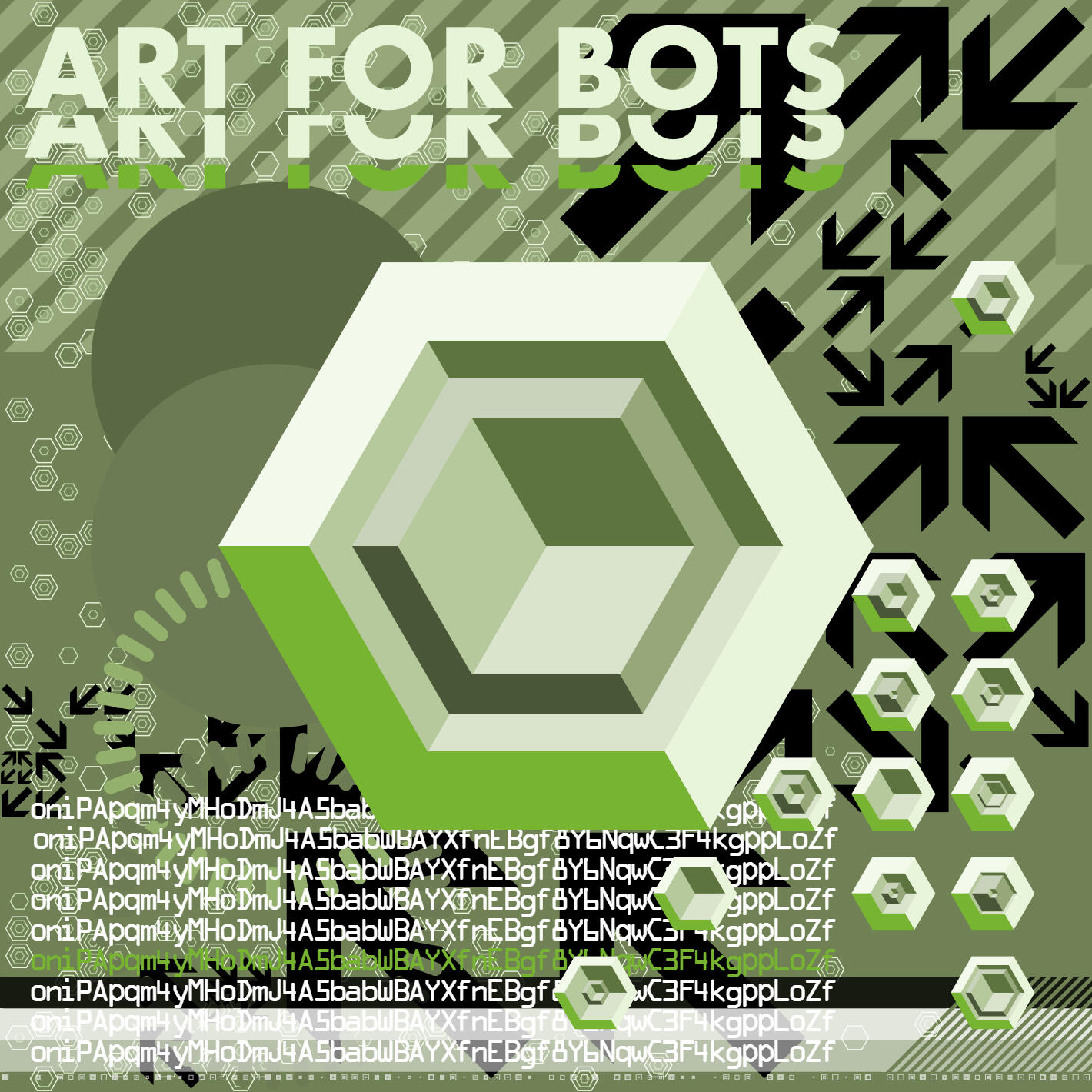 Hexagones - Art for Bots for Humans #18, 2022. Daniel Catt. MIME: application/x-directory, Token: FA2, Storage: IPFS, Contract: KT1...
