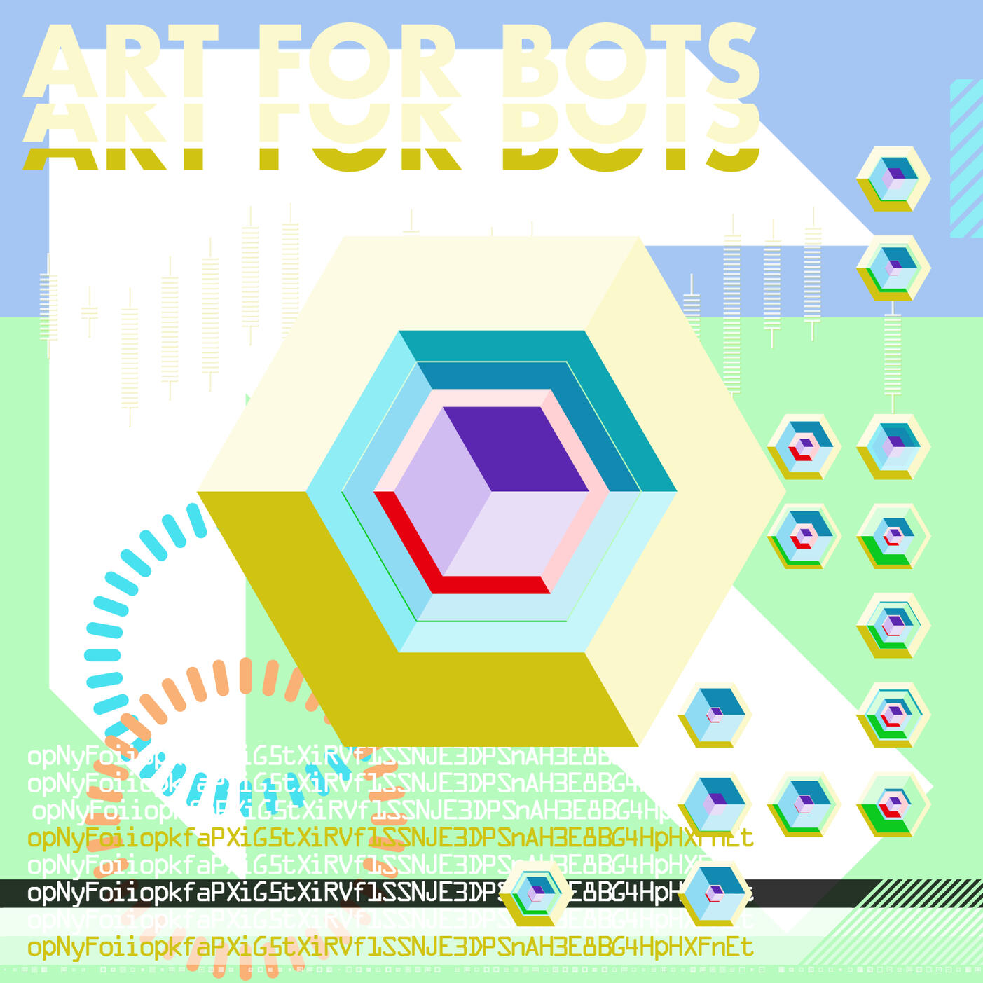 Hexagones - Art for Bots for Humans #52, 2022. Daniel Catt. MIME: application/x-directory, Token: FA2, Storage: IPFS, Contract: KT1...