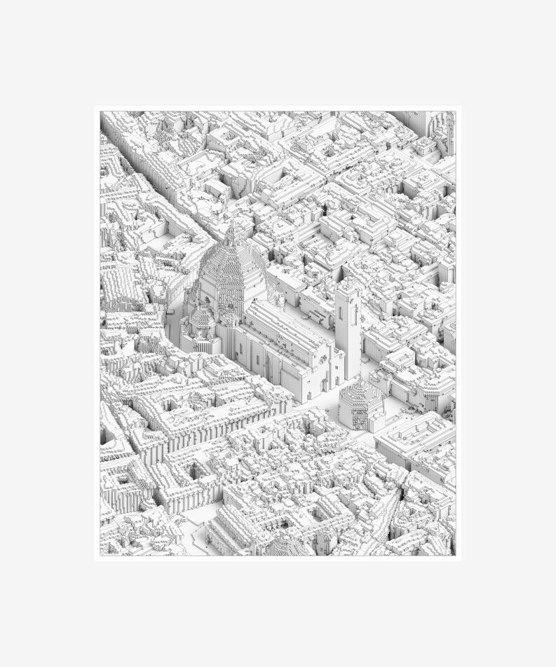 LaChimera Italy #2 Cattedrale di Santa Maria del Fiore, Florence, 2023 Voxel, editioned