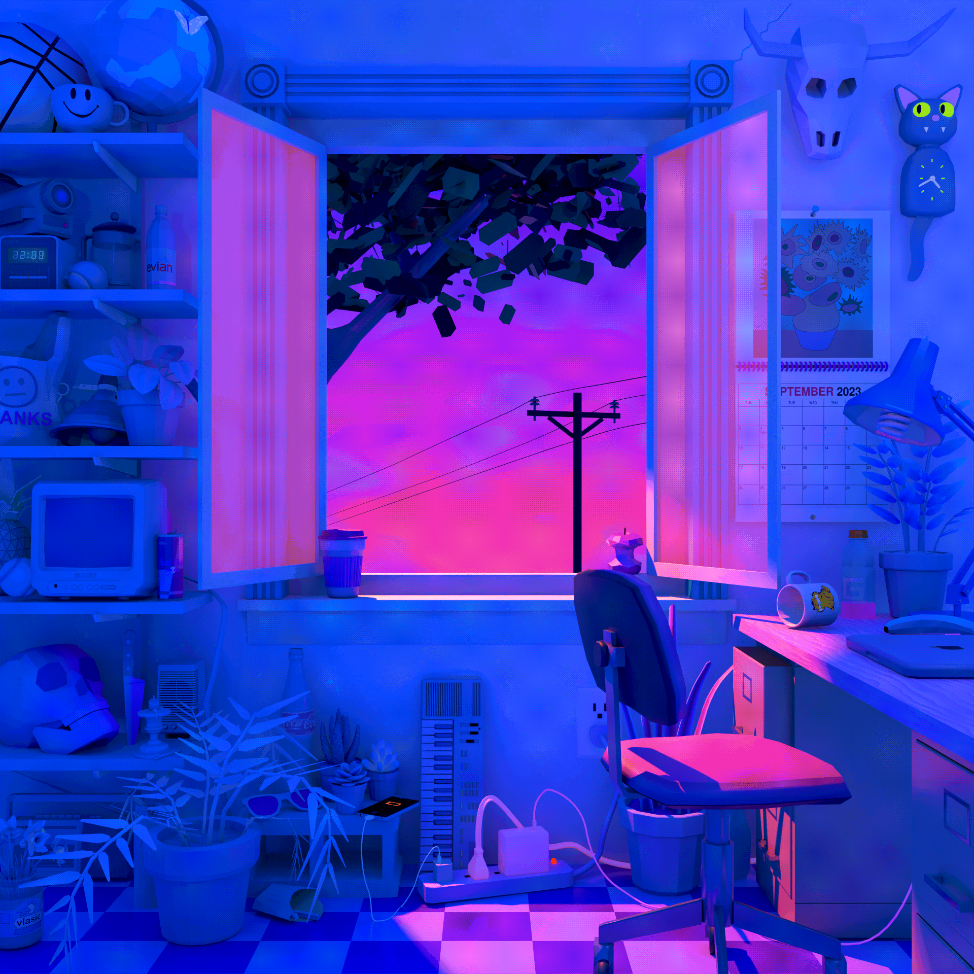 Open Window, 2023. John Karel. MIME: image/gif, Token: FA2, Storage: IPFS, Contract: KT1...